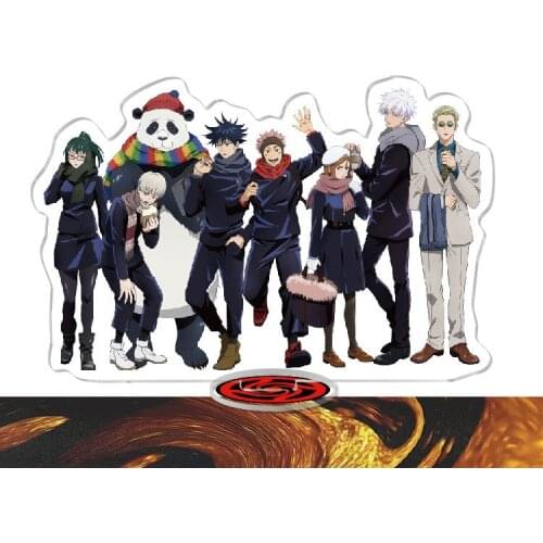 1 Pcs Cute Anime Jujutsu Kaisen Figure Acrylic Stand Model Yuji Itadori Gojo Satoru Action Figures Decoration Cosplay Toys Gift