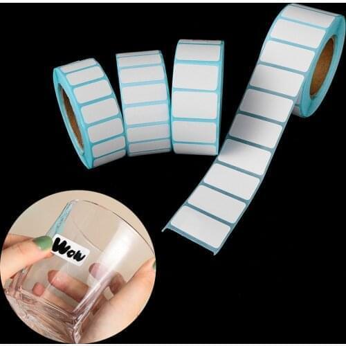 1000Pcs/Roll Adhesive Thermal Label Sticker Paper Tags Waterproof Package Label Supermarket Price Blank Tag Cards Print Supplies