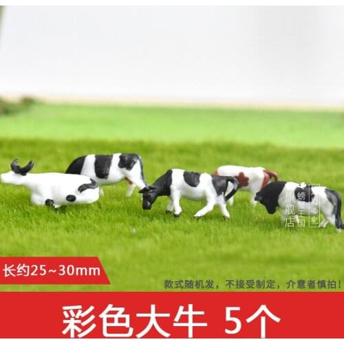 30pcs Well Painted Farm Animals Cows HO Scale Scenery Landscape Layout