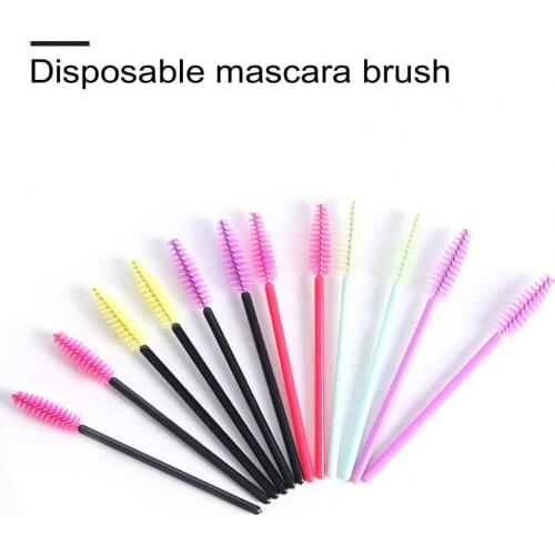 50Pcs Mixed Color Disposable Eyelash Brushes Eye Beauty Makeup Cosmetic Tools кисти для макияжа Accessories