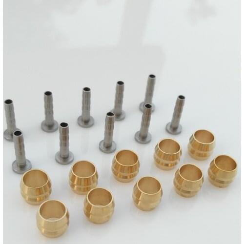 8pcs/lot bicycle Hydraulic disc brake Olive Connector Insert suit set KIT for SH BH59 BH90 cycling Hydraulic disc brake hose