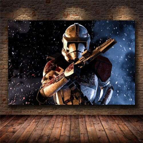 Abstract Retro Marvel Art Canvas Paintings Star Wars Soldier Posters and Print Wall Art Picture for Living Room Home Decoration