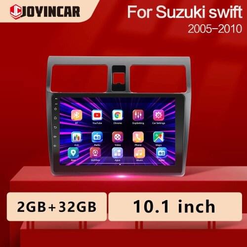 JOYINCAR Android 10.1 2GB RAM Car Radio Multimedia Navigation GPS 2 Din DVD Player For Suzuki Swift 2005 2006 2007 2008-2010