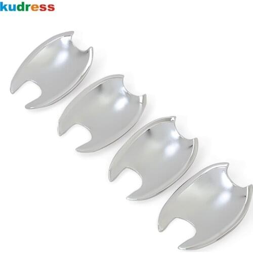 Door Handle Bowl Cover Trim For Mazda 6 M6 2009 2010 2011 2012 ABS Chrome Side Door Handle Cup Frame Stickers Car Accessories