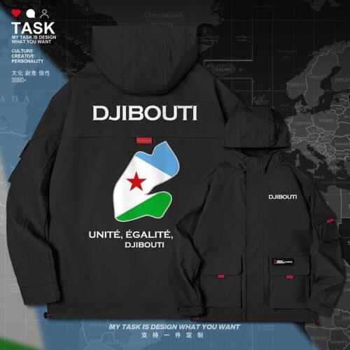 Djibouti DJI Djiboutian DJ men jacket hooded map nation flag mens printed casual jackets windbreaker coat top autumn clothes
