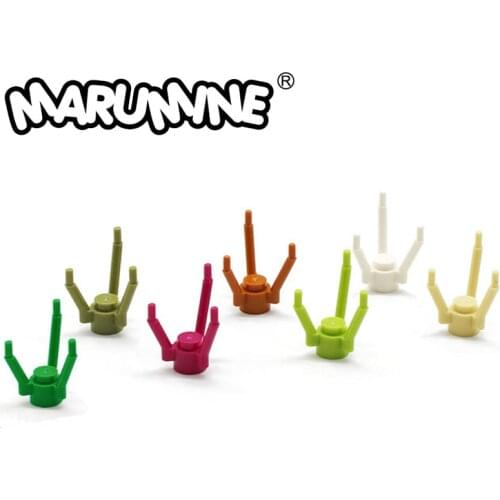 MARUMINE Stalk Build Block Compatible 3741 City Building Grass Flower 200PCS/LOT Classic Bricks Construction Educational Toys