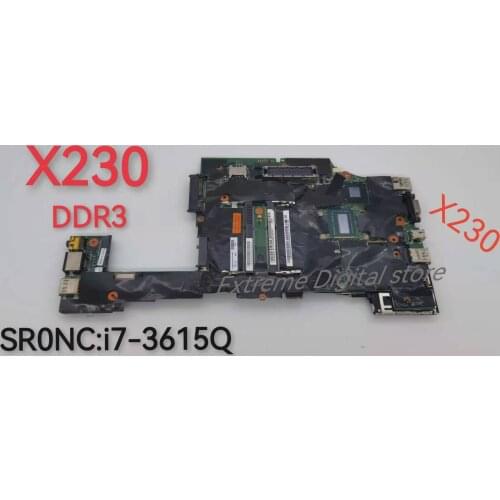 For ThinkPad X230 X230I notebook motherboard with i7-3615Q CPU Original integrated motherboard 100% fully tested