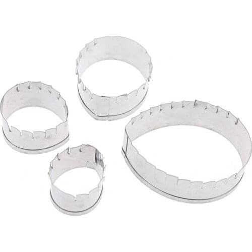 11pcs Gum Paste Flower Mold Austin Rose Petal Calyx Leaf Cutter Set Sugar Craft Fondant Modelling Tools for Cake Chocolate, W3JA