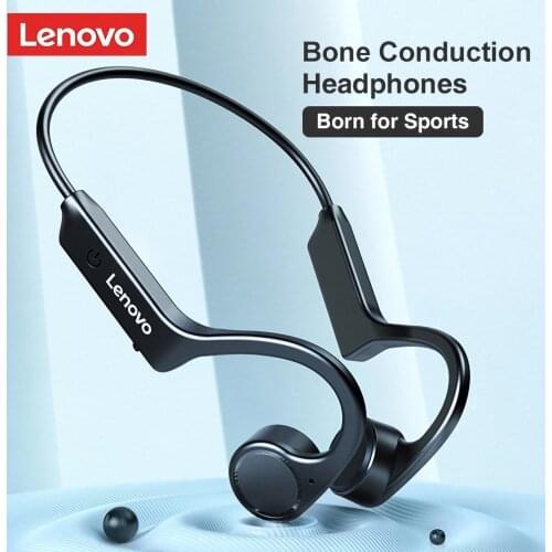 Lenovo X4 Bone Conduction Bluetooth 5.0 Headphone Running Sports Waterproof Headset Neck Hanging Wireless Earphone With Mic