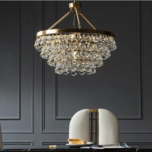 New Postmodern Creative Light Luxury Crystal Chandelier For Villa Living Room Lamp Bedroom Dining Chandelier