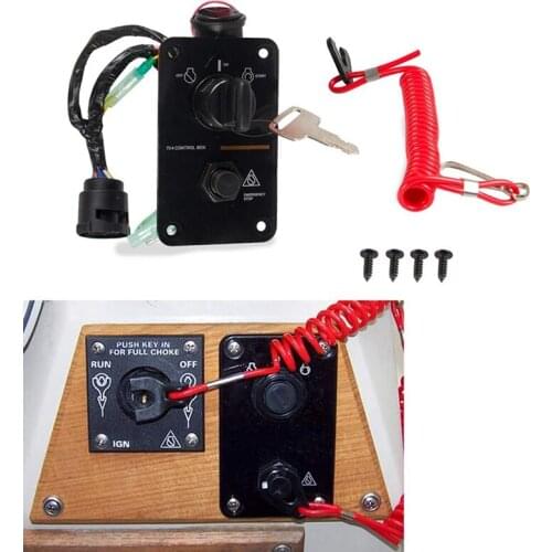 Outboard Single Engine Key Switch Panel for Yamaha Outboard Motors Yacht 704-82570-08-00