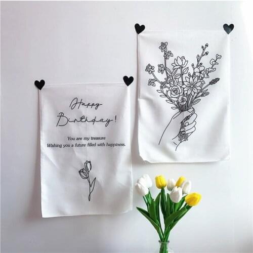 Nordic Tapestry Decorative Hanging Cloth INS Style Background Fabric for Girl Room Wall Bedspread Dormitory Bedroom Decor