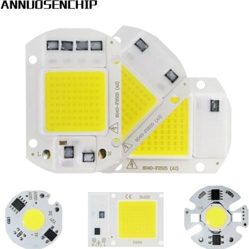 LED COB Chip 10W 20W 30W 50W 220V Smart IC No Need Driver 3W 5W 7W 12W LED Bulb Lamp for Flood Light Spotlight Diy Lighting