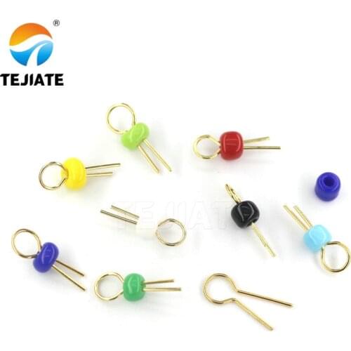 PCB Board Test Beads Points Gold Plated Ceramic Loop Circuit Test Needle Test Ring White Black Red Blue Test point PCB points