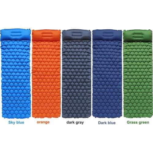 Camping Sleeping Pad Inflatable Air Mattress Outdoor Picnic Beach Cushion Outdoor Accessories For Camping