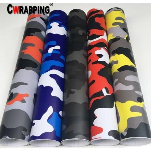 Black White Blue Camo Vinyl Film Camouflage Car Wrap Film For Car Sticker Bike Console Computer Laptop Skin Scooter Motorcycle