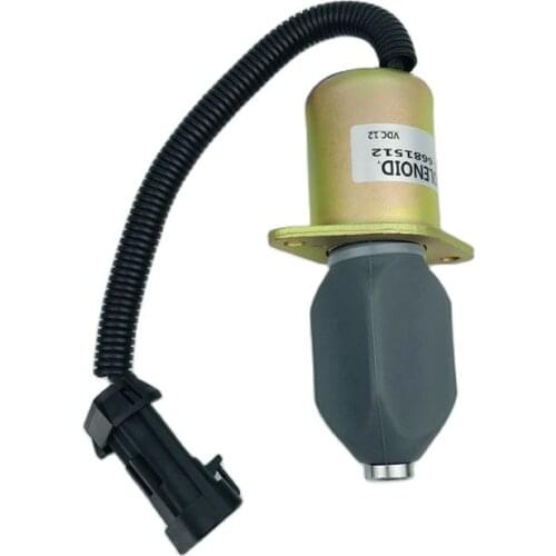 High Quality DC12V Fuel Stop Solenoid 6681512 Fuel Shut Off Solenoid Fits Steer Loaders 450 553 653 A220 S100 S130