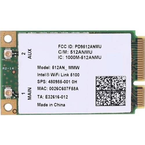 WiFi Link 5100 AGN 300M Wireless Card 2.4G + 5G Dual Band Web Card for CQ40 CQ45