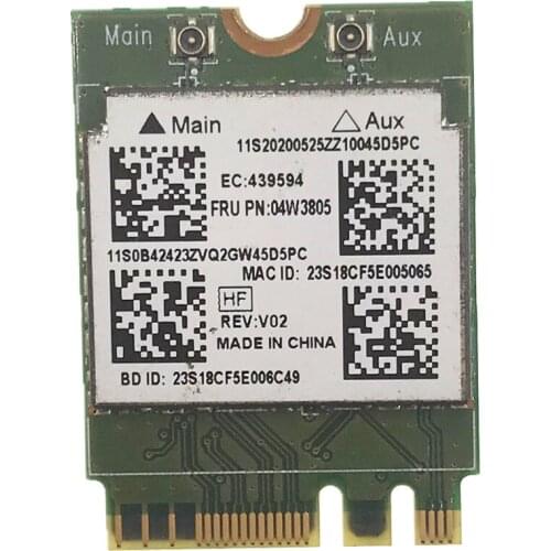 WIRCARD RTL8192EEBT WIFI Card M.2 BT4.0 FRU 04W3805 04W3804 for thinkpad X240 X240s T540 T540P T440 T440s T440P