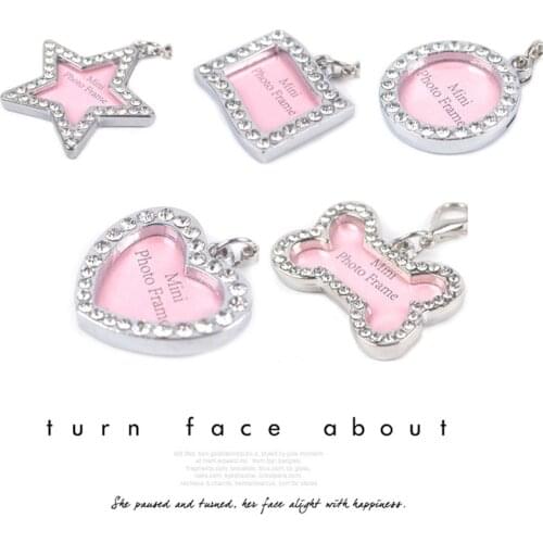 1pc New Pet Tag Set Dog Shaped Name Card Bone Lost Dog ID Address Name Label Tag Pet Dog Pendant Stainless