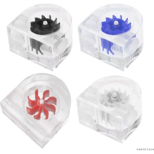 Acrylic Flow Meter G1/4 Thread Water Cooling System Coolant Filter Indicat Computer Cooler Fittings 2-Way Holes wholesales