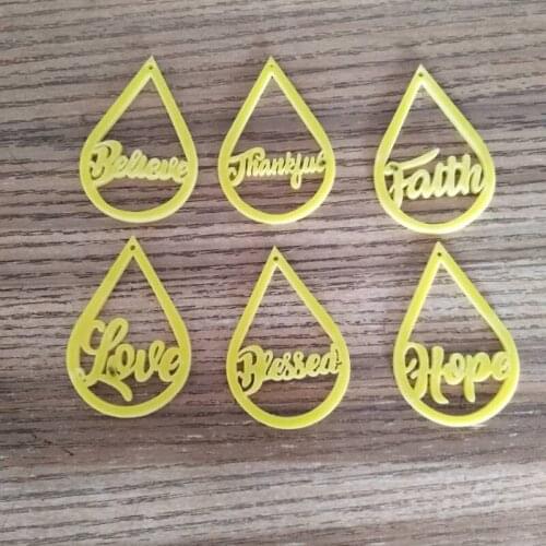 Free Shipping!Faith blessed hope acrylic earrings