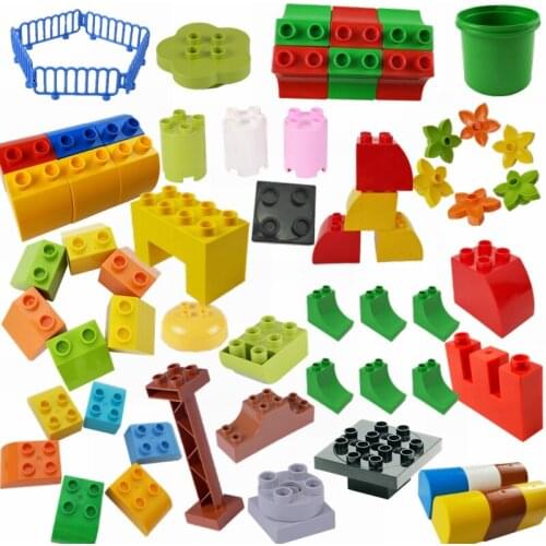 Big Size Diy Accessories Building Blocks Bricks Assemble Toys For Children Education Toy Model Compatible Locking in Blocks