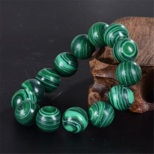Charm Unisex Yoga Beaded Bracelet Natural Malachite Stone Beads Universe Rosary Bracelet For Women Men Jewelry Gifts