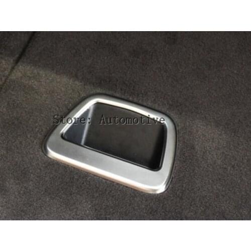 For Landrover Range Rover Evoque 2012-2017 ABS Matt Chrome Interior Rear Trunk Frame Cover Trim 1pc