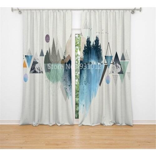 Nordic Style Artistic Elegant Shading Bedroom Cartoon Anime Childrens Room Princess Bay Window Punch Hook Blackout Curtain
