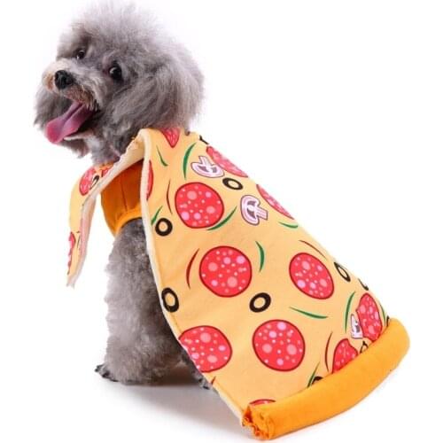 Pizza Dogs Costume Clothing Funny Cat Role-play Small Dog Creative Costume Halloween Christmas Pet Party Cosplay Apparel Clothes