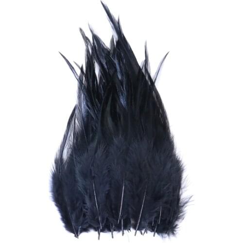 6-8 Inches Dyed Rooster Feathers for Diy Jewelry Clothes Decoration Accessories Pheasant Feather Chicken Crafts Plume 50PCS/lot