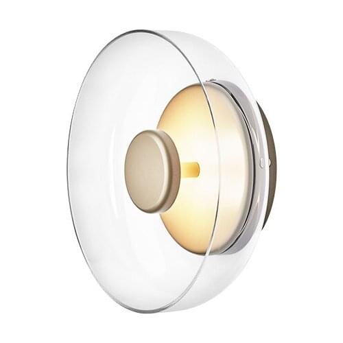 Nordic creative glass living room wall lamp bedroom bedside sofa next to the study designer model room wall lamp