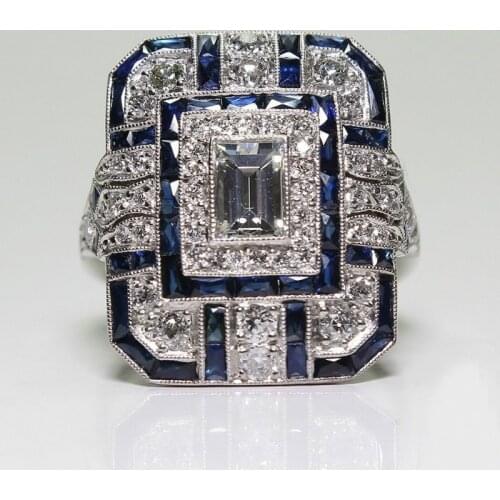 LFLGOGHM Rings With Cubic Zirkonia For Women