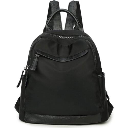 Fashion Leather Backpack Women Waterproof Leather Ladies Zipper Female Casual Shoulder Bag Teenager School Back Pack New C1483