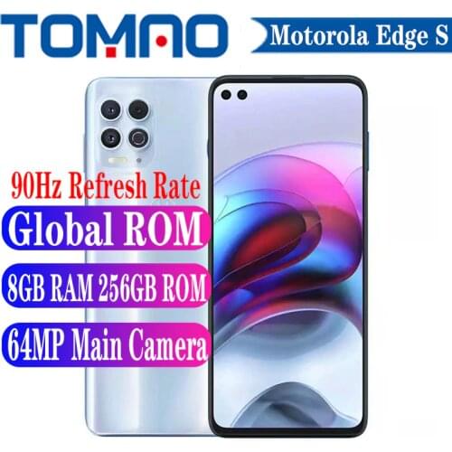 Motorola Moto Edge S 5G Cell phone Snapdragon 870 6GB 8GB RAM 128GB 256GB ROM 6.7" 90Hz 5000mAh Big Battery 20W 64MP Camera NFC