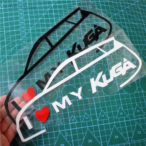 New I love my car Vinly Decal Styling Door Windows Trunk Sticker For ford kuga 2018 2017 2013 2014 2015 2008 accessories