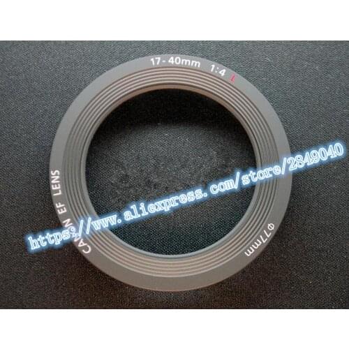 NEW EF 17-40 F4 Lens Front Name Plate Nameplate Cover Ring YB2-0379-000 For Canon 17-40mm F4L USM Repair Part Replacement Unit