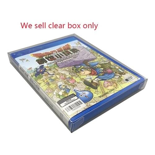 Clear Transparent PET Cover for PSV Game Storage Protection Collection Display Box Regular Version
