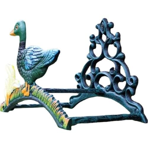 Retro cast iron wrought iron painting garden water pipe rack garden rack garden home garden wall decoration
