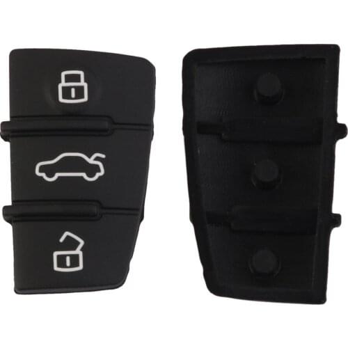 3 Button Rubber Pad Replacement For Audi A3 A4 A5 A6 A8 Remote Key Case