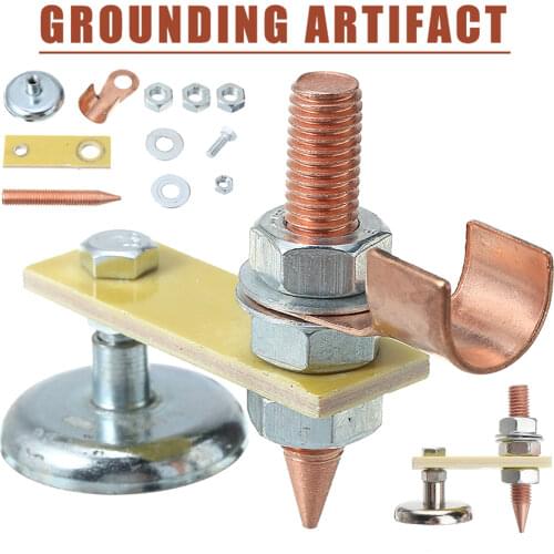 Welding Magnet Head Magnetic Support Clamp Holder Magnetic Welding Ground Clamp Welding Magnetic Head Safety Wire Holder