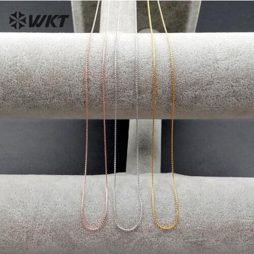 WT-N1047 WKT Wholesale 50Pieces Elegant Chain For Women Decorate Jewelry Generous Necklace Chain
