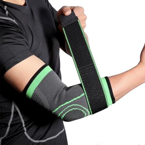 1Pcs Basketball Volleyball Breathable Bandage Tennis Elbow Support Brace Protector Adjustable Elbow Pads Sports Protect Gear