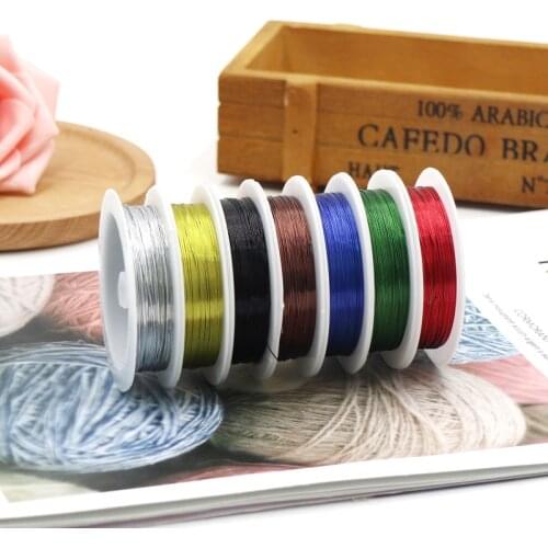 10M/Roll Color Fine Iron Wire Handwork Material Binding Line Plated Beads DIY Craft Accessories Tie Flower Jewelry Making Floral