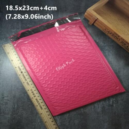 18*23cm (7.28*9.05inch) 20pcs/lot Usable space pink Poly bubble Mailer envelopes padded Mailing Bag Self Sealing