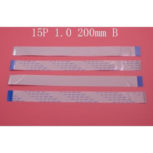 20pcs/lot FFC FPC flat flexible cable 1.0mm pitch 15pin 15 PIN Reverse Length 200mm width 16mm Ribbon Flex Cable typeB
