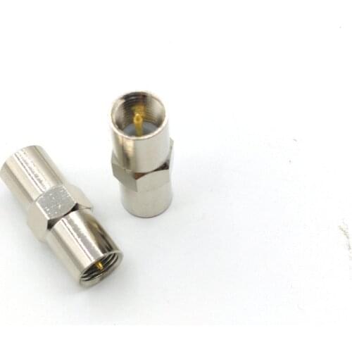 50PCS COPPER Adapter FME Adapter FME Male Plug to FME Plug Straight RF Coaxial connector