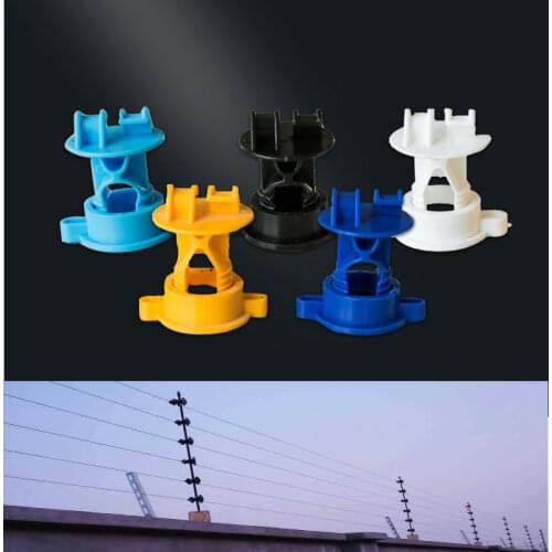 60PCS Electric Fence Wire Insulators Bolt Insulator ABS Engineering Plastic Pulse Electronic Fence System Accessories