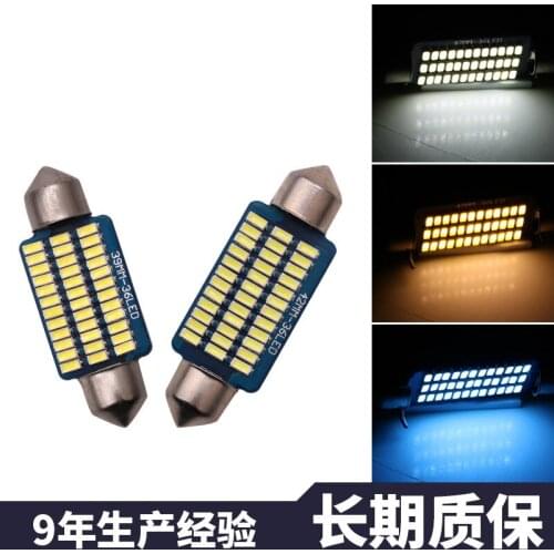 Automobile led double pointed reading light 3014 31mm-21smd canbus led ceiling light stepless decoding light